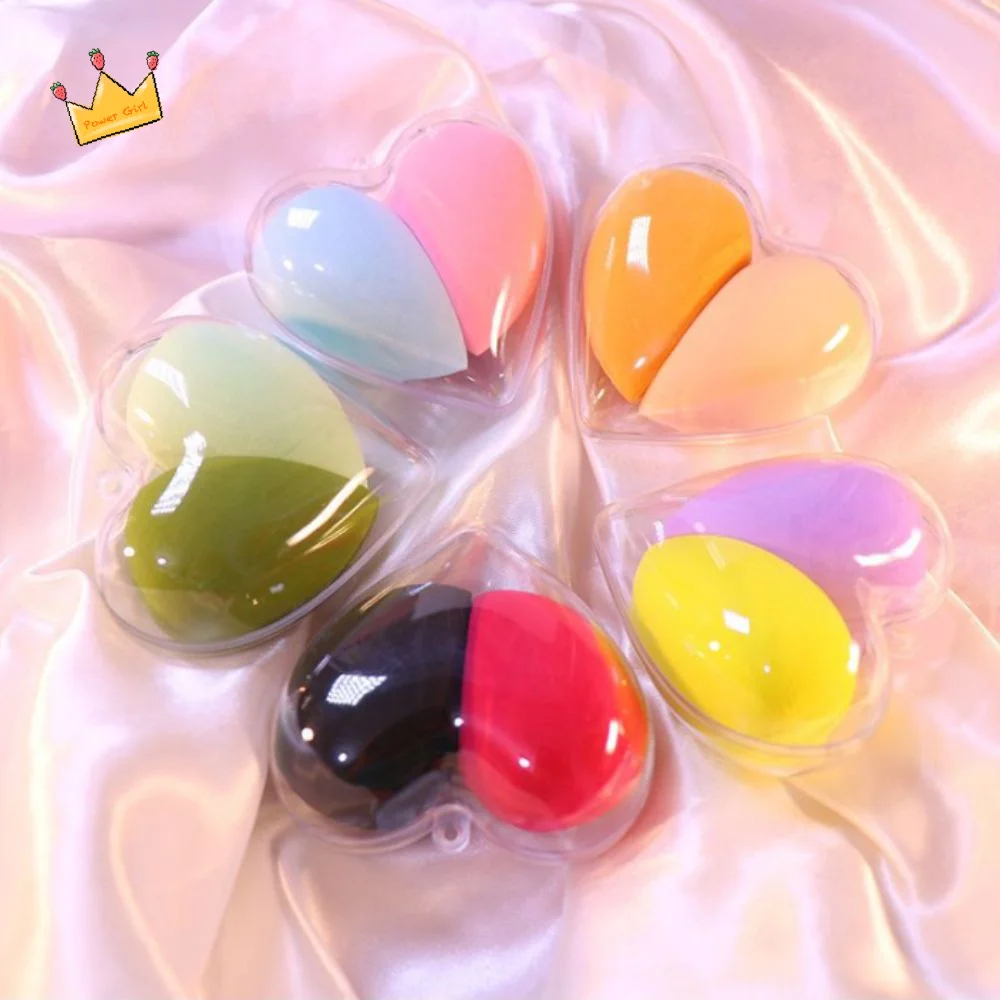 Do Not Eat Powder Love Box Set Makeup Egg Diagonal Surface Delicate Makeup Egg Box Set Soft Non-latex Sponge Makeup Egg