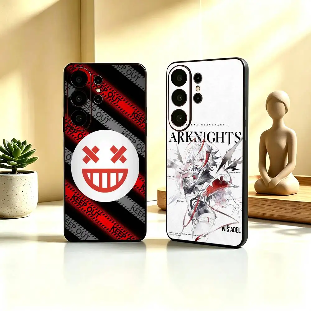 Wisadel Arknights Game Operator cute Shockproof Soft Case For Samsung S26,21,22,23,24,25,20,10,9,Ultra,Plus,Fe, Lite