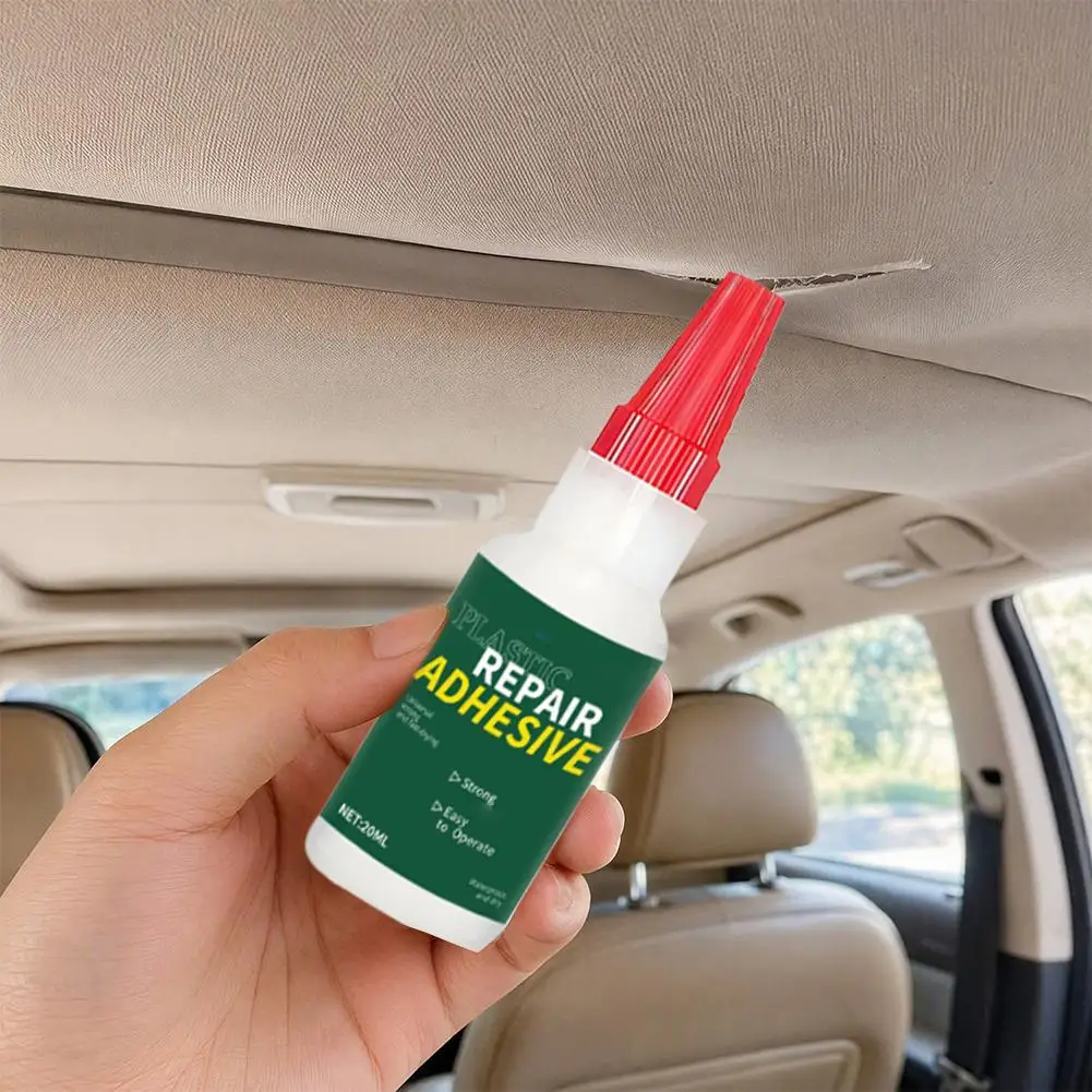 Universal Plastic Repair Adhesive 20ml Quick Dry Strong Glue For Car Bumper Plastic Item Crack Repair 1/2/3/5/10pcs Fix Glue