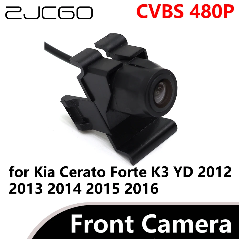 ZJCGO CVBS 480P 170° Car Parking LOGO Front View Camera waterproof for Kia Cerato Forte K3 YD 2012 2013 2014 2015 2016