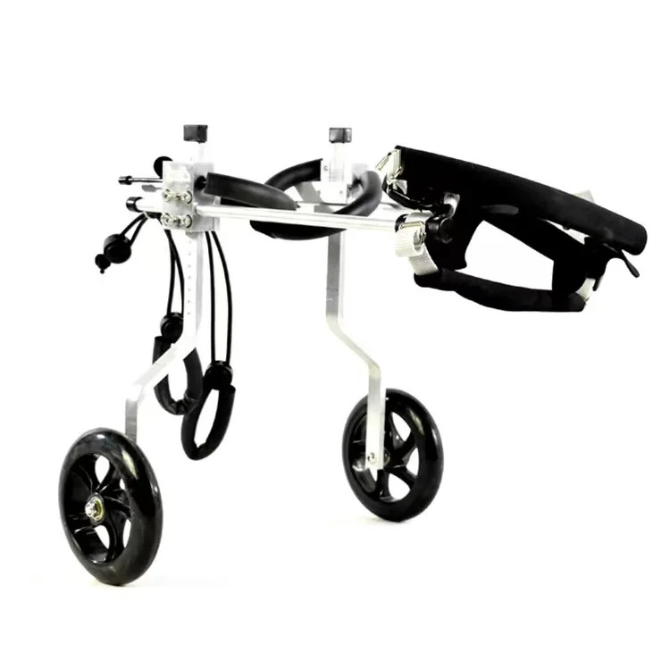

Two-Wheel Rear Limb Pet Wheelchair Stainless Steel Moped Assistance Car For Injured Paralyzed Dogs Pet Training Behavior Product