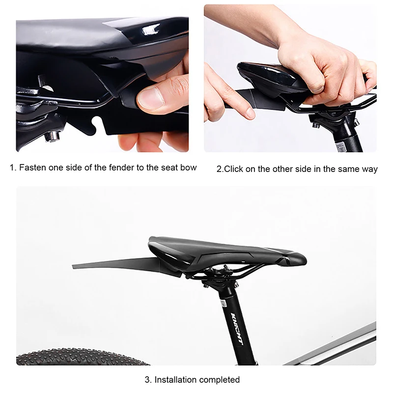 Bicycle Saddle Fender Road Mountain Bike Mudguard Fender Rear Mud Guard Wing Plastic Cycling Saddle Fender Enduro Parts