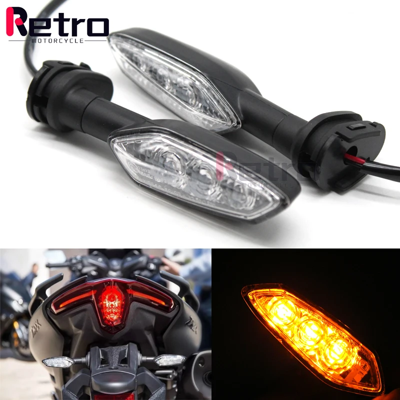 

LED Turn Signal Indicator Light For YAMAHA XSR900 XSR700 FZ-25 FZ-10 FZ-09 FZ-07 FZ-03 FJ-09 Motorcycle Indicator Spacers