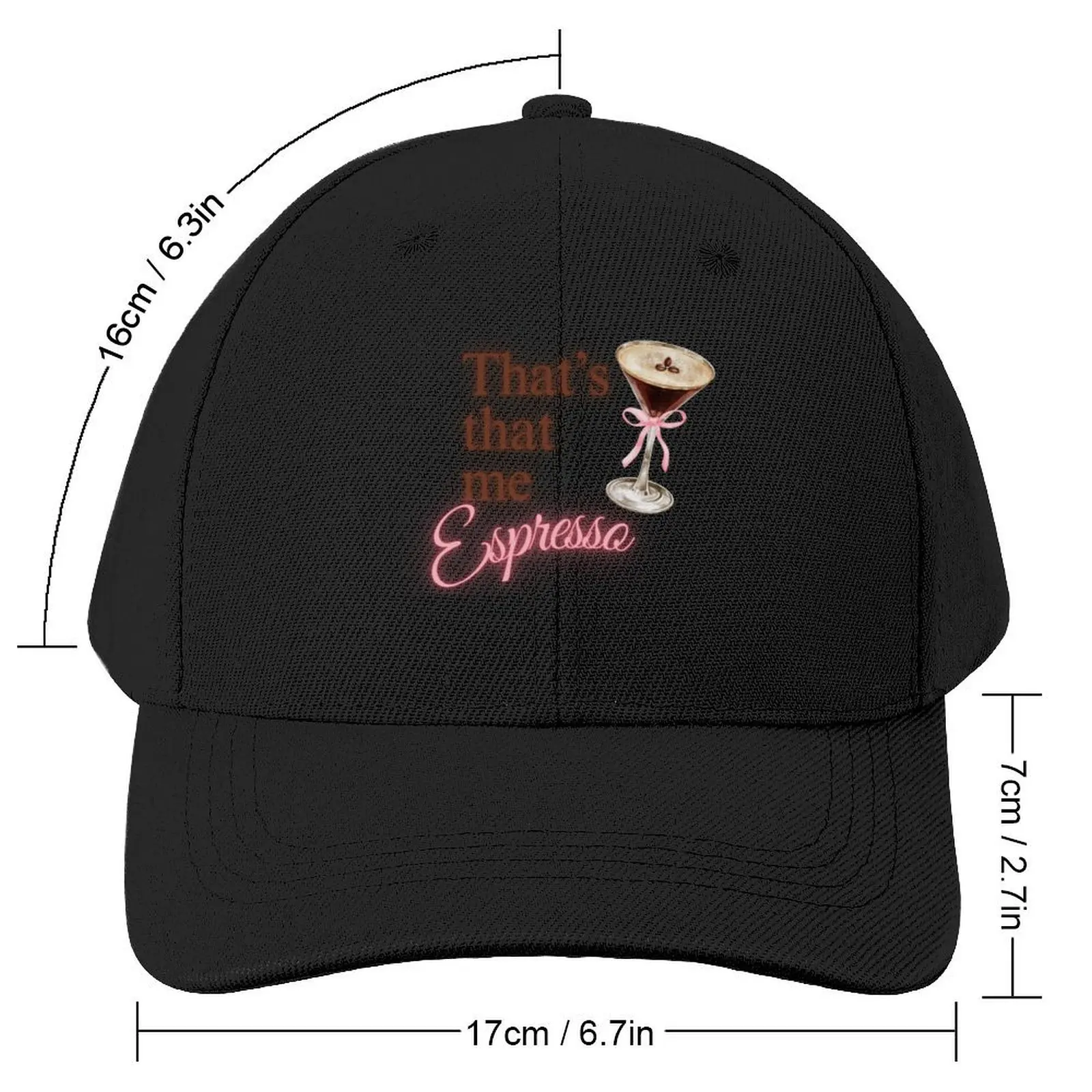 that's that me espresso Baseball Cap Big Size Hat Beach cute Golf Hat Women's Beach Outlet 2025 Men's