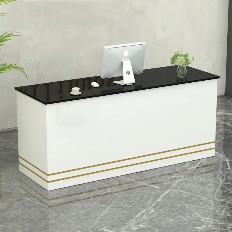 Receptionist Lectern Reception Desk Podium Modern Office Mobile Pulpitos Shop Cash Counter Register Checkout Bureau Furniture