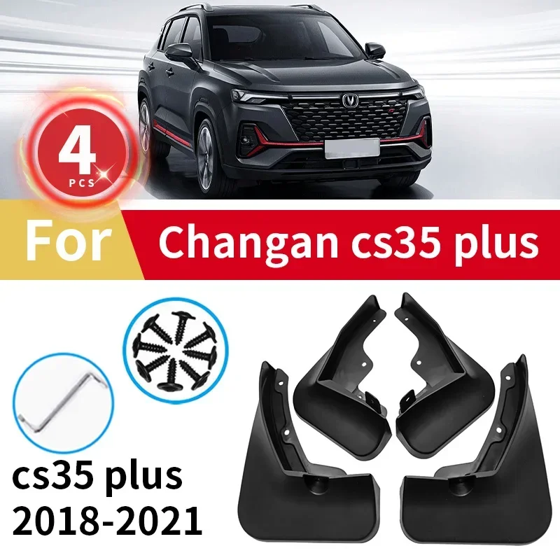 

4pcs Mudguards For Changan Changgan Cs35 Plus Mud Flaps 2018 2019 2020 2021 Cars Fender Splash Guards Accessories