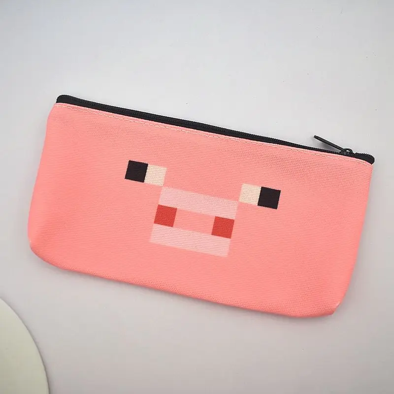 مقلمة قماش ماين كرافت للأولاد والبنات العودة إلى المدرسة حقيبة تخزين القرطاسية لعبة البضائع ستيف الزاحف أكياس قلم رصاص #3