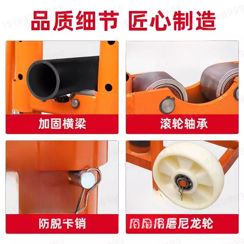 

Pay-off frame 5/10/15 tons vertical hydraulic large lifting door type cable pay-off heavy-duty bracket