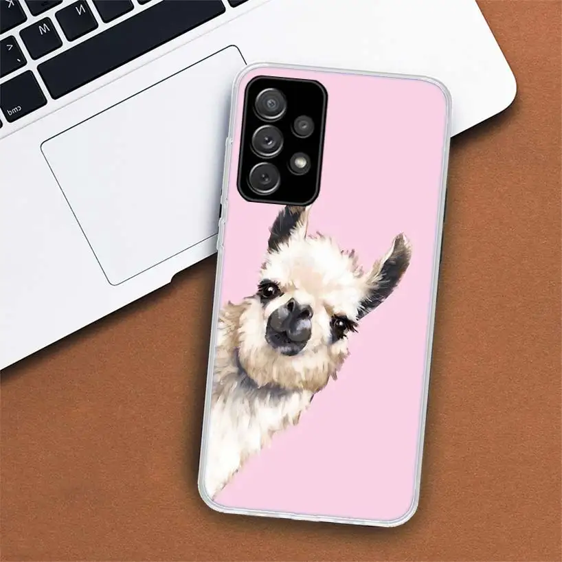 Lama Llama Alpacas Phone Case For Samsung Galaxy A55 A54 A53 A52 A15 A14 A13 A12 A35 A34 A33 A32 A25 A24 A23 A22 A04S A03S A02S 