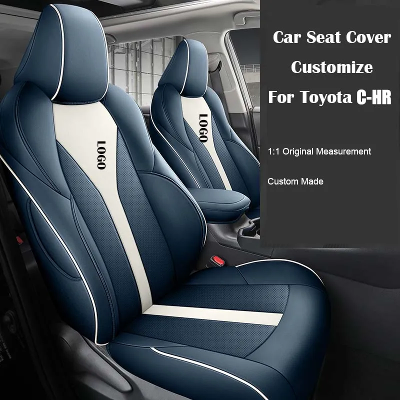 

Car Seat Cover Specific Customize for TOYOTA CH-R Full Covered with Front and Rear Full Set 5 Seats Durable Artificial Leather