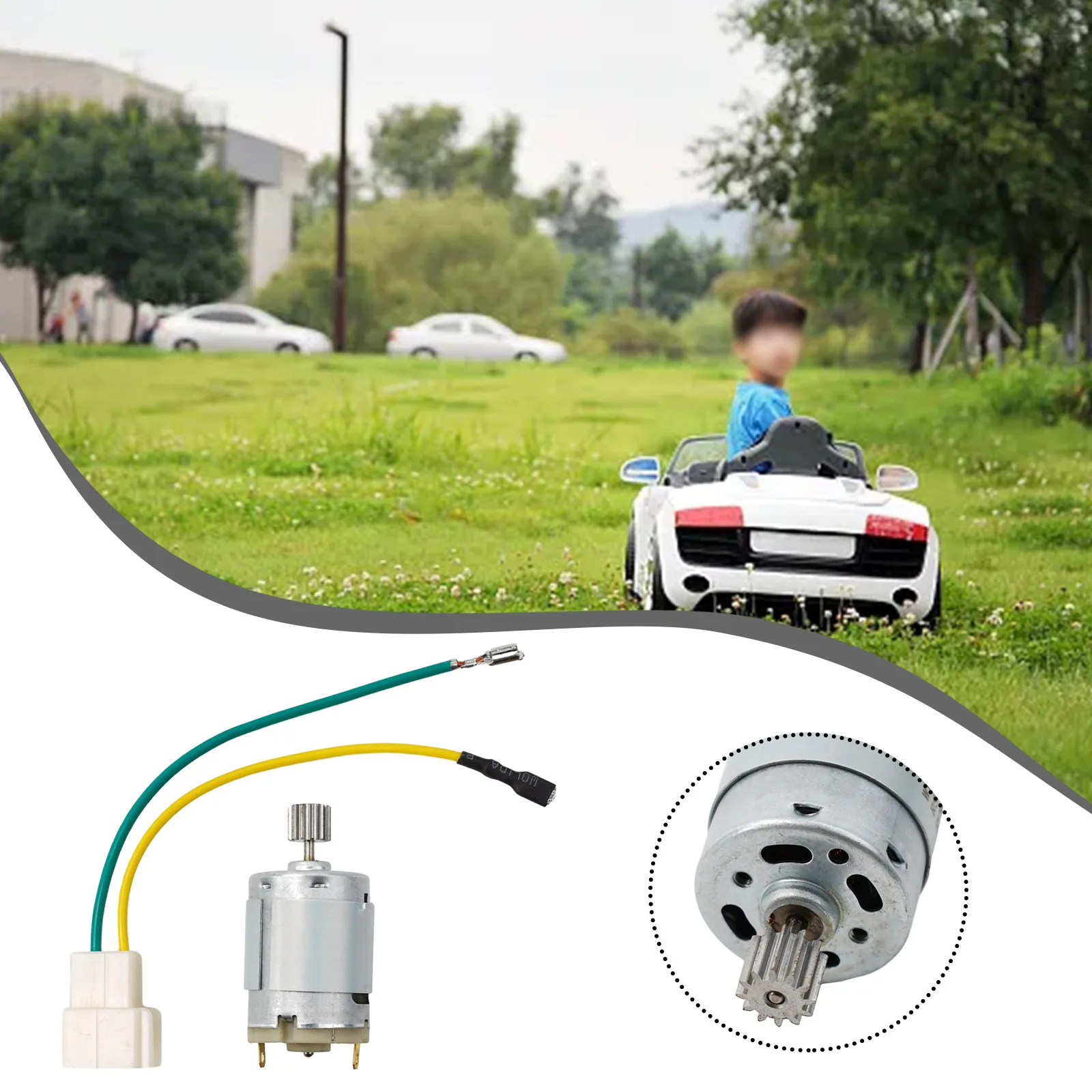 Toy Motor Electric Car Motor Kid Toy Parts 6V /12V 24V RS550 RS390 RS380 10 Teeth DL555 Gearmotors High Qulity