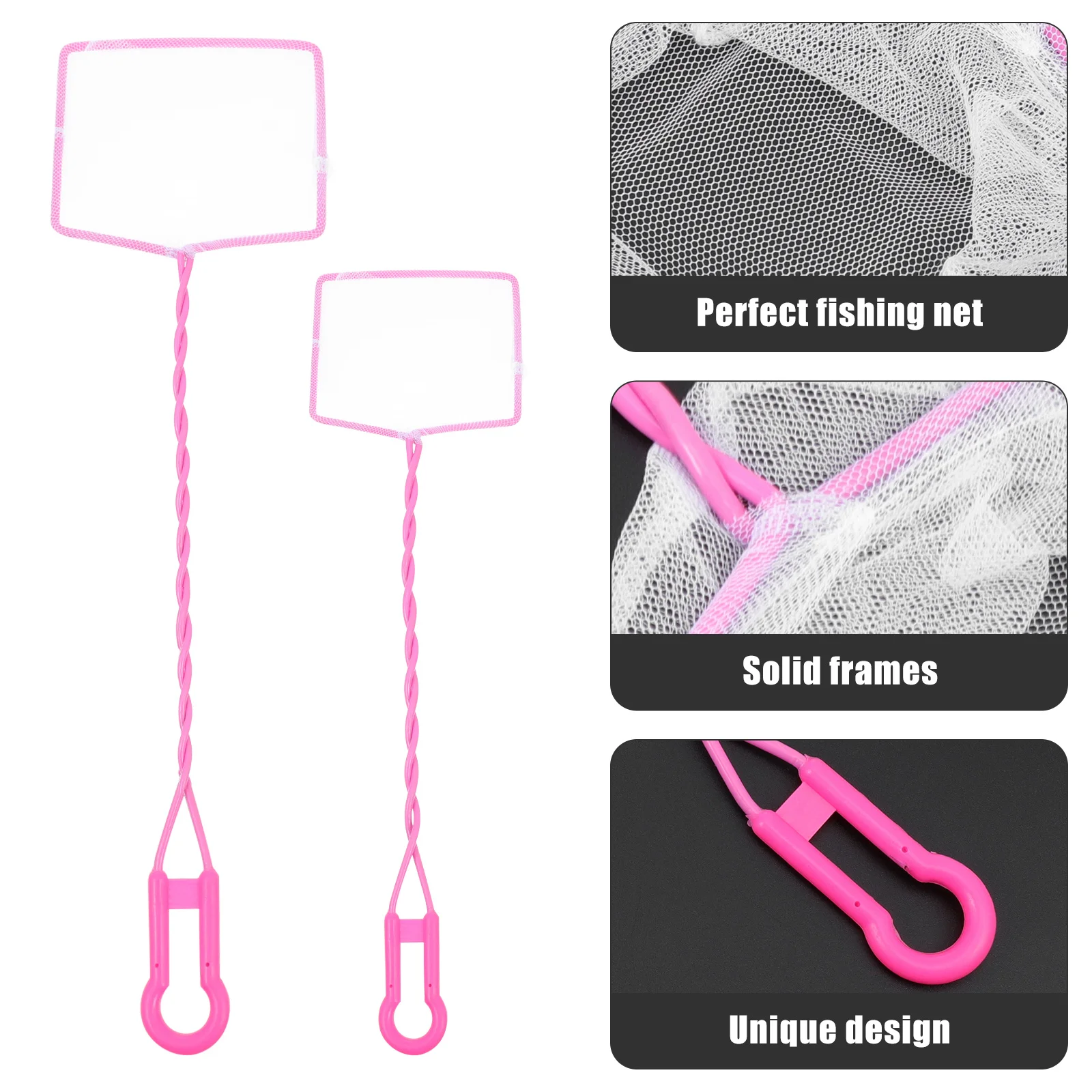 

4Pcs Small Fishing Net for Kids Easy to Carry and Store Ideal for Collecting New Fish Shrimp Tanks Fishing Net