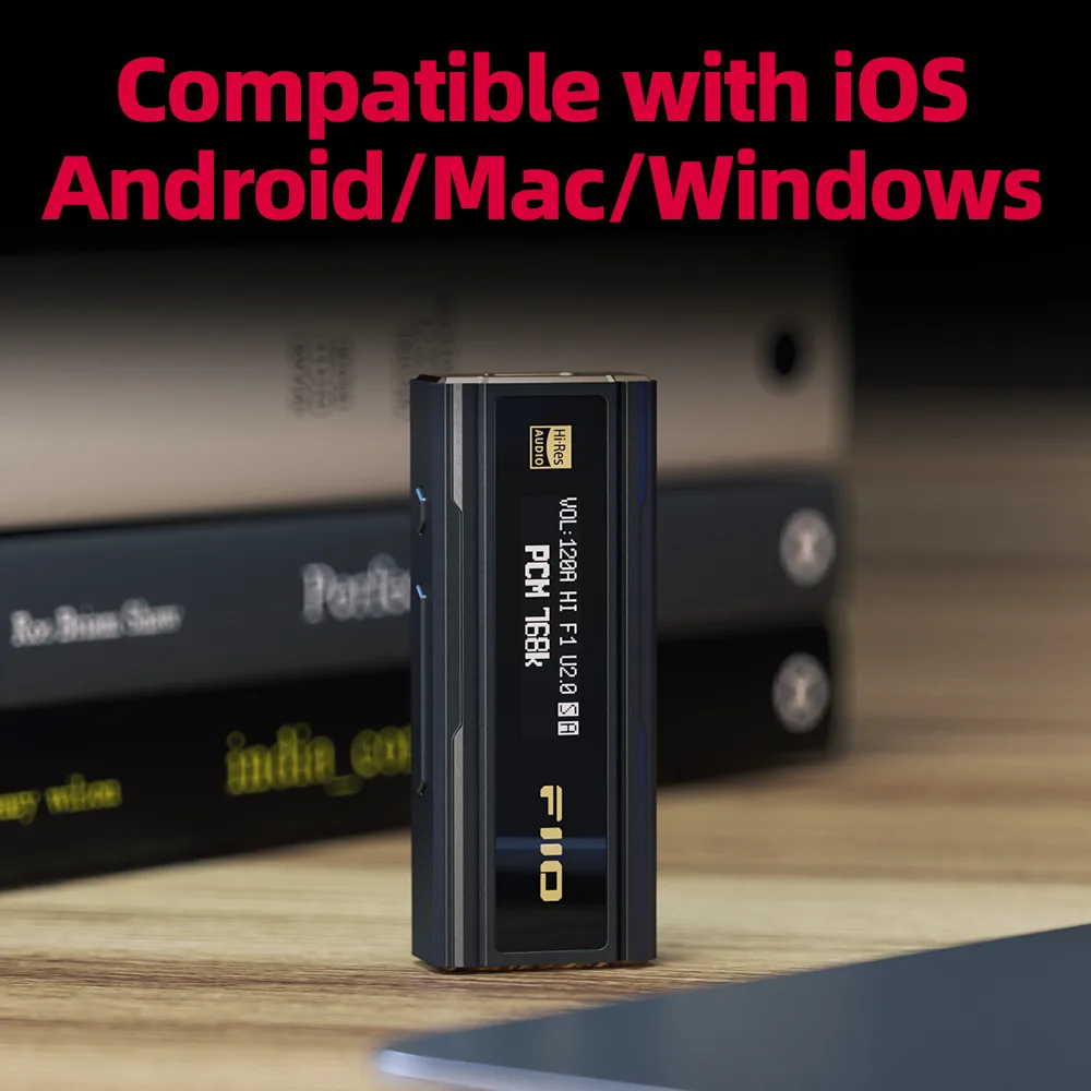 FiiO JadeAudio KA5 USB DAC مضخم ضوت سماعات الأذن المزدوج CS43198 3.5/4.4 مللي متر كابل الصوت PCM 768khz DSD256 لنظام أندرويد WIN10
