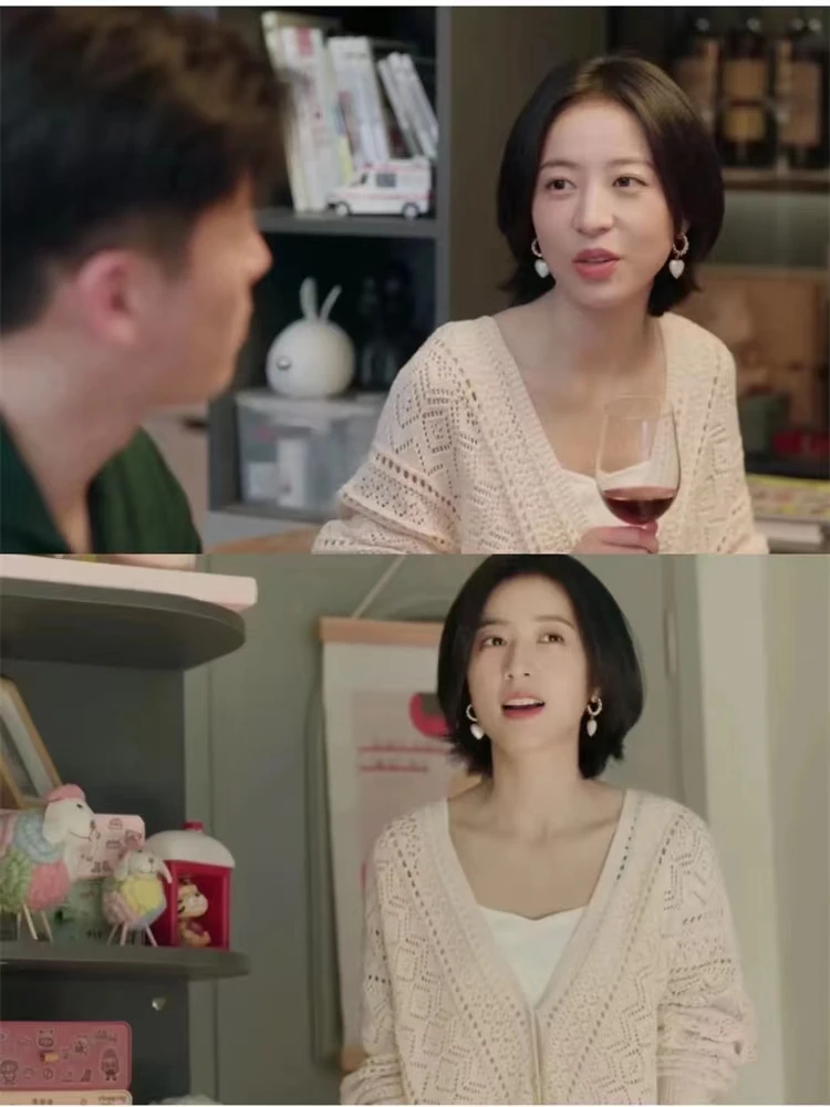 

Летний кардиган-жилет Zhou Yuting 2K из легкого трикотажного хлопка с V-образным вырезом, ажурный, приталенный, для повседневной носки