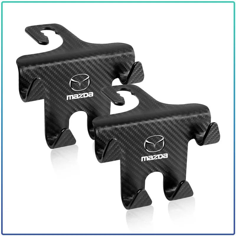1/2Pcs Double Head Hooks Car Seat Back Headrest Hanger For Mazda 3 7 8 Atenza Axela 5 6 323 500 RX7 RX8 CX9 CX30 CX7 CX6 CX5