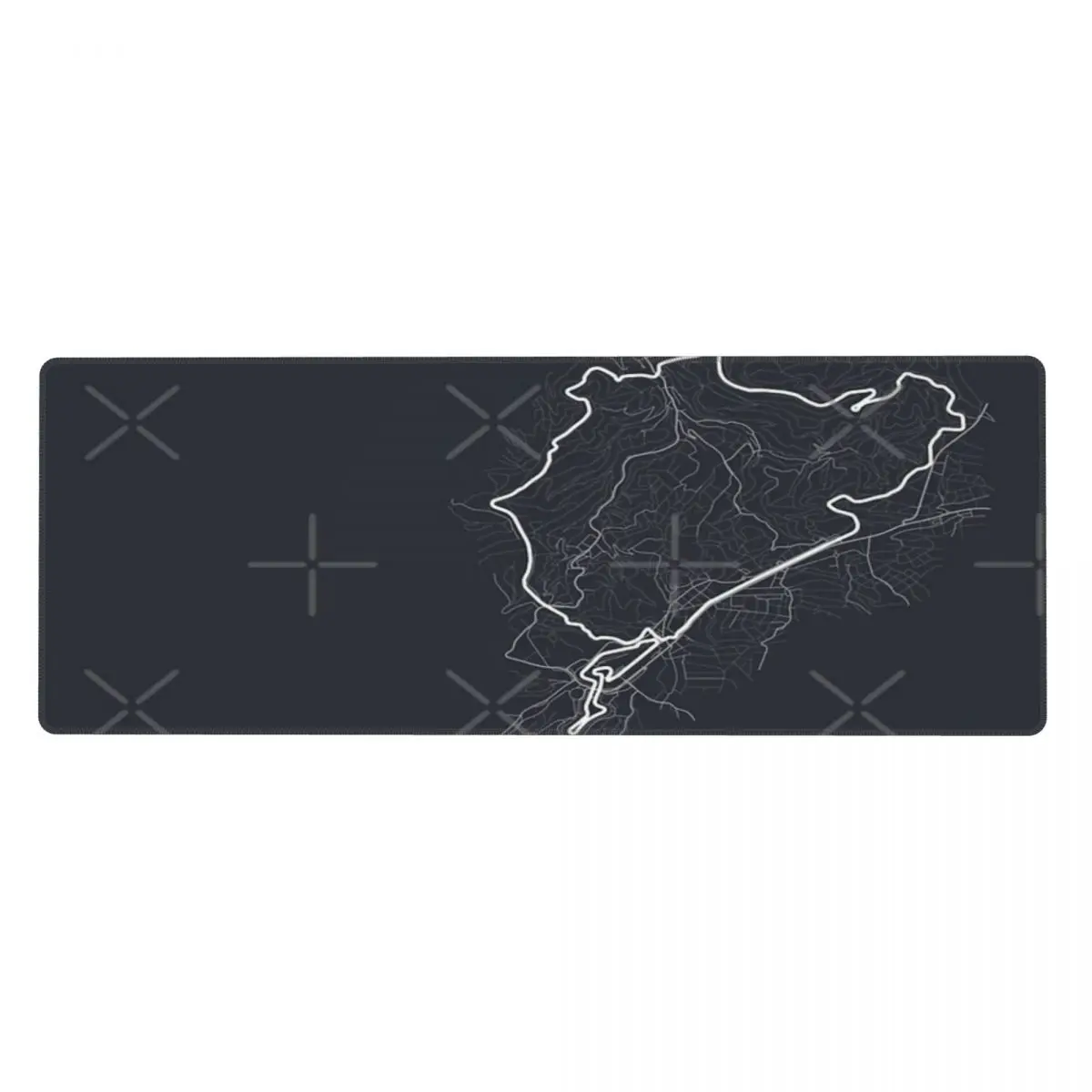 Nurburgring Nordschleife Map Rubber Keyboard Pads