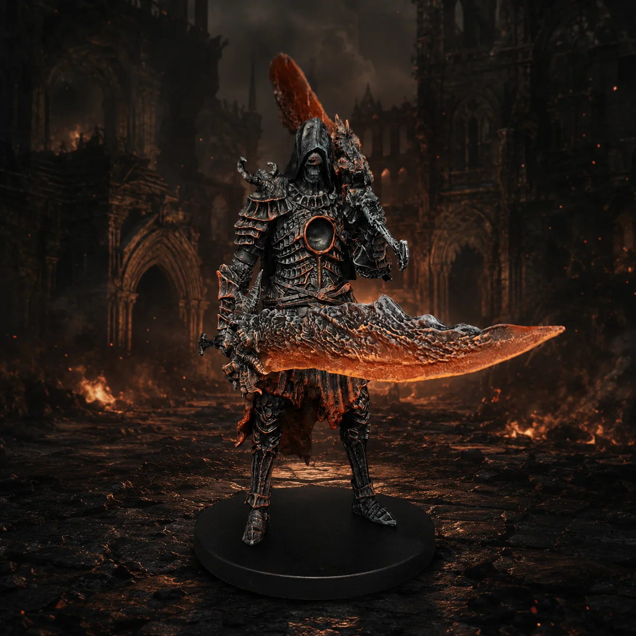 Dark Souls Iii – Figura de acción de anime del Caballero Anillado, modelo de estatua, adorno de escritorio, regalo coleccionable pequeño, decoración para Halloween, Navidad, San Valentín