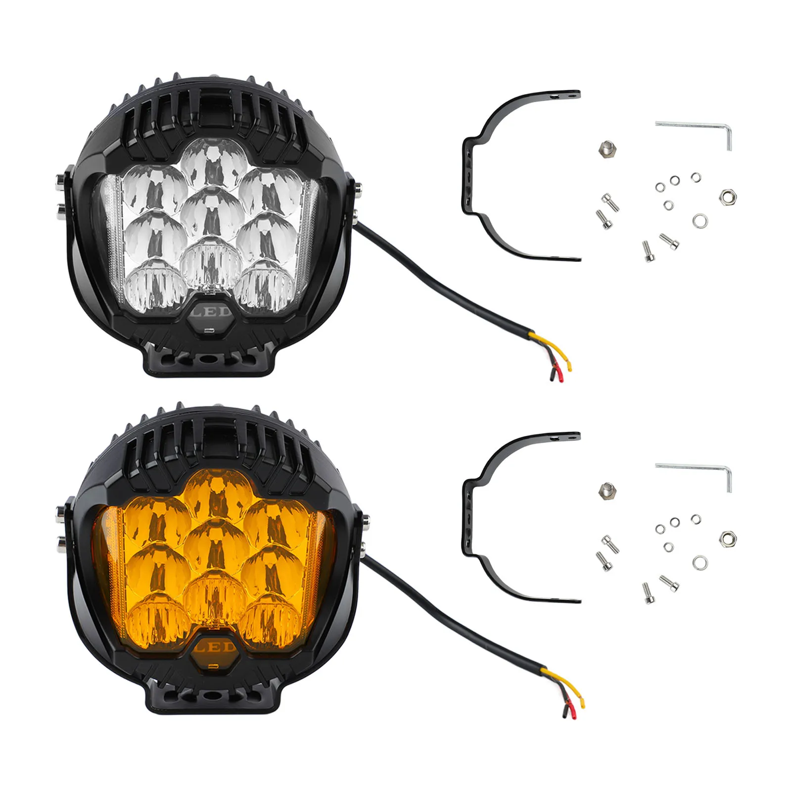 

5Inch Car LED Headlights Uniform Light For Off-Road Vehicle IP67 Waterproof High Brightness 50W Strong Power Working Lamp