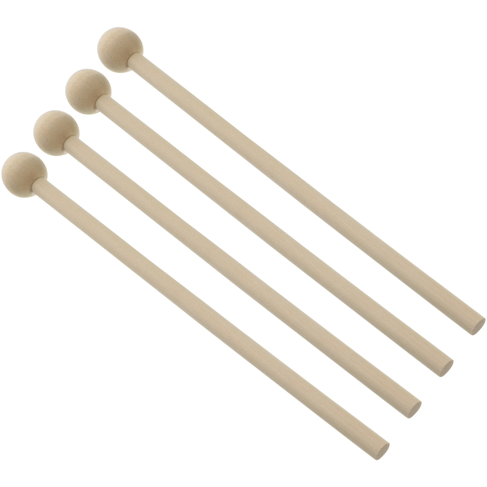 

4pcs Percussion Sticks Wood Mallets Bamboo Drumsticks Maple Child Hammer Music Teaching Instruments Rhythm Development Kids Gift