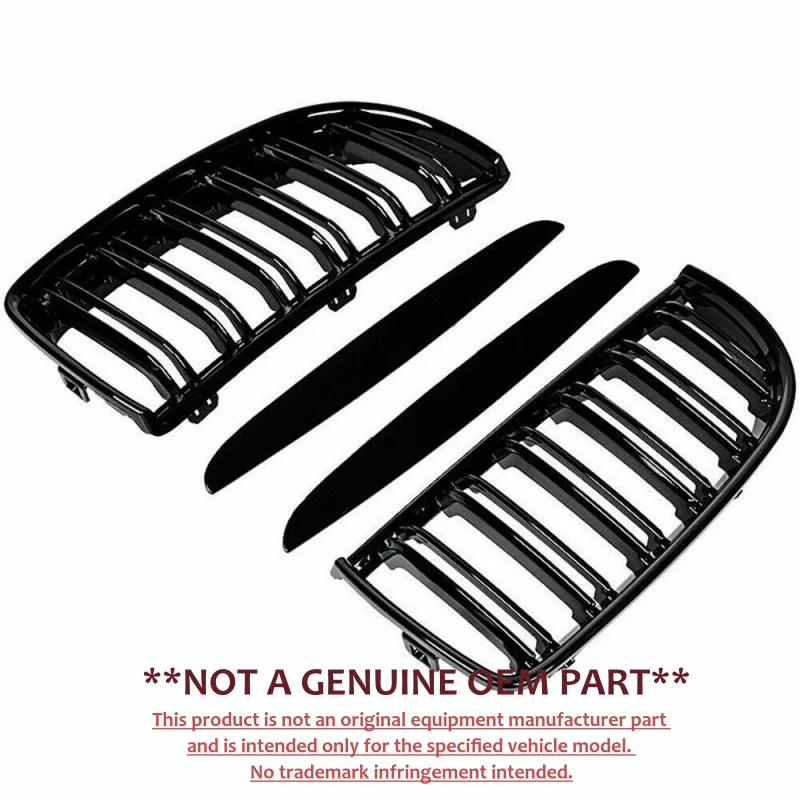 For BMW 3 Series E90 E91 06‑08 Modified Front Bumper Grille Air Intake Grill Exterior Body Accessories