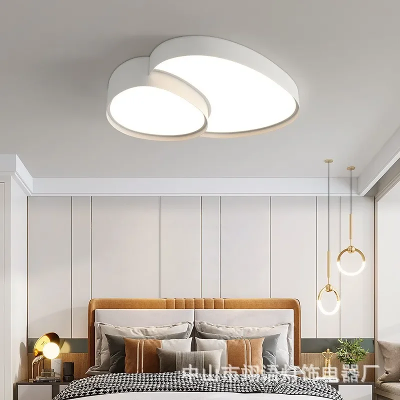 Prostota w stylu nordyckim lampa sufitowa Led z możliwością przyciemniania do salonu jadalnia oświetlenie sufitowe do sypialni Home Decor żyrandole