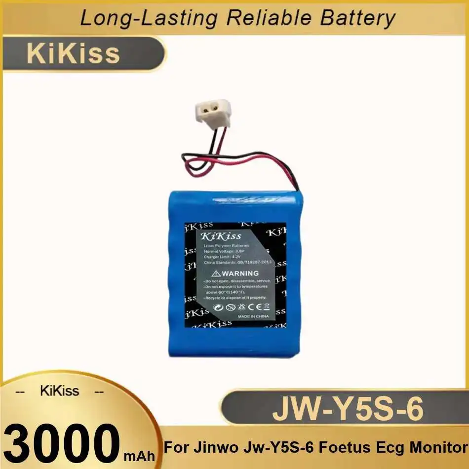 

For Jinwo JW-Y5S-6 Foetus Ecg Monitor High-Capacity 3000mAh Medical Device Battery