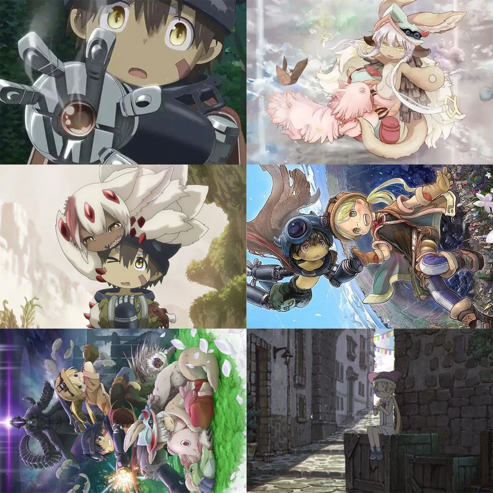 10/30/60 piezas de pegatinas de anime Made In Abyss Riko ‌ Reg pegatina de dibujos animados Scrapbooking equipaje portátil teléfono lindo Fapta ‌   Calcomanía de Prushka