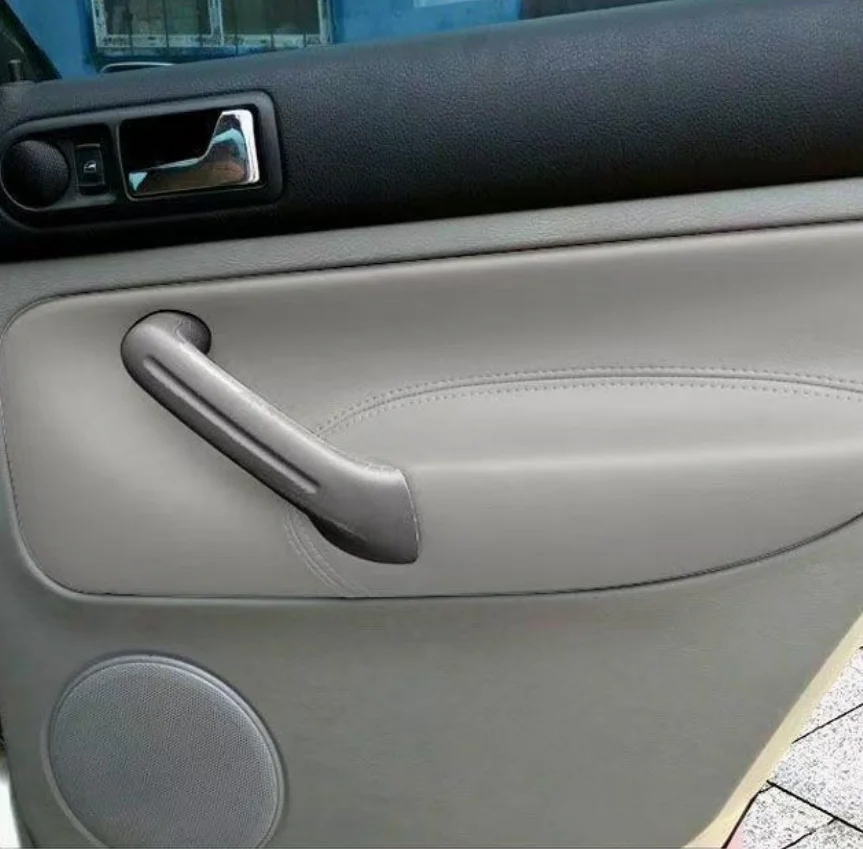 Vordertür-Armlehnenverkleidungen für VW Golf 4 MK4 Bora Jetta 1998–2005, nur LHD, 4 Türen, Armlehnenverkleidung, Lederbezug, Innenverkleidung – Detail 3