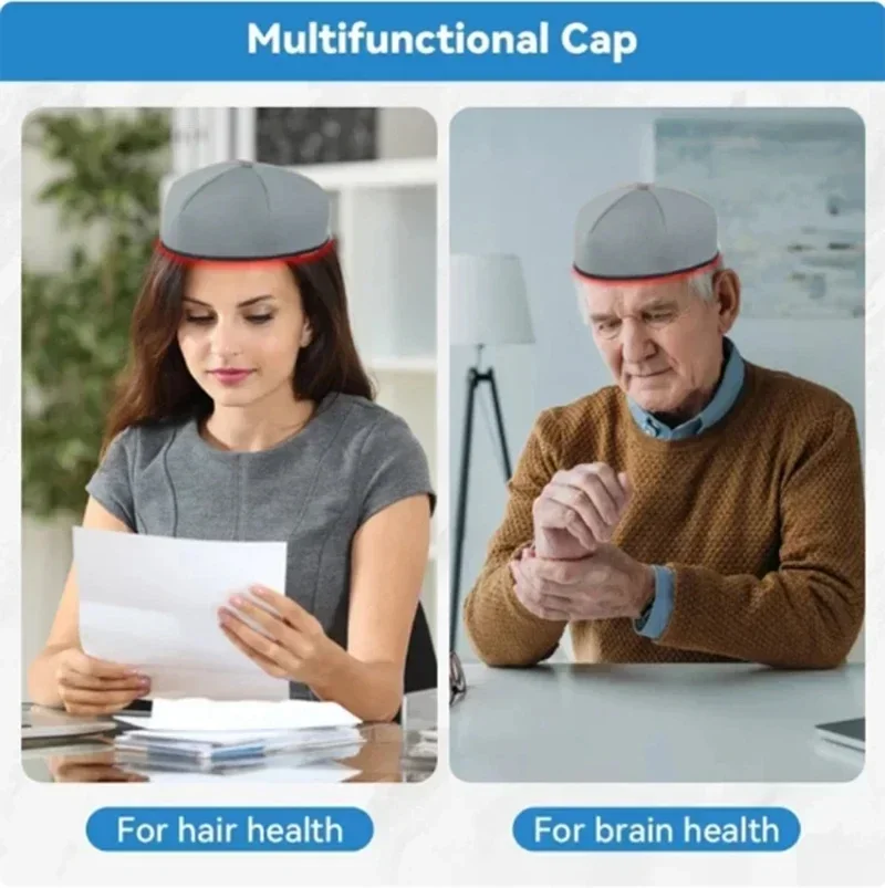 Red Light Therapy Cap Laser 660nm 830nm Red Near Infrared Hair Regrowth Hat Hair Loss Treatment Thermal Helmet Scalp Massager view 6