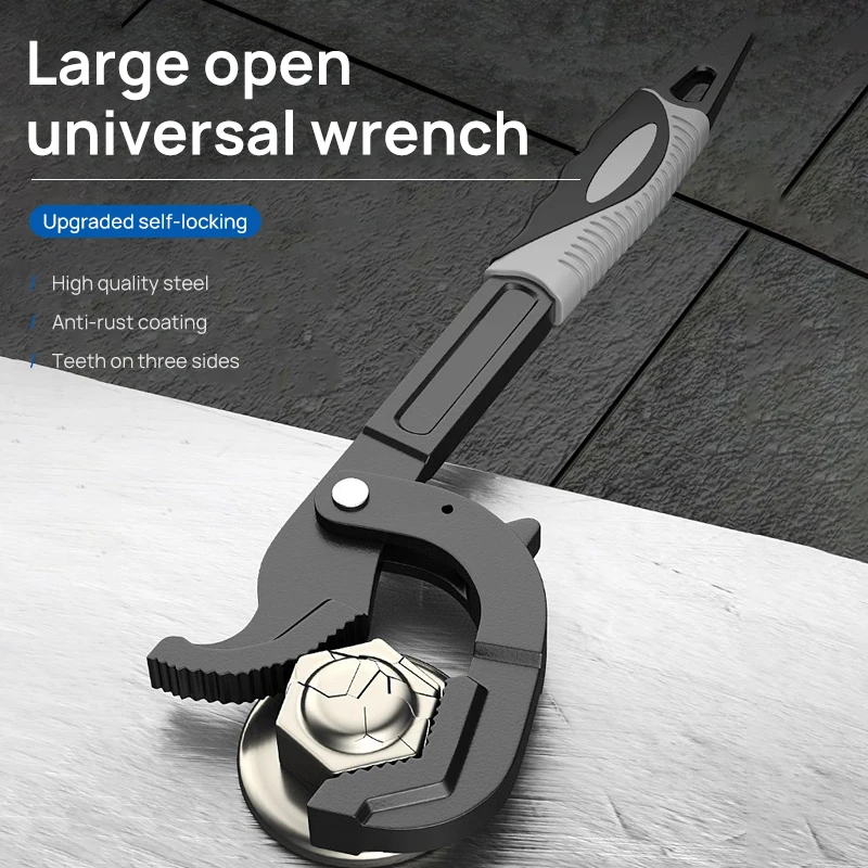 Universal Wrench Tool Adjustable Universal Multi-Function Portable Torque Ratchet Oil Filter Opening Spanner Hand Tools