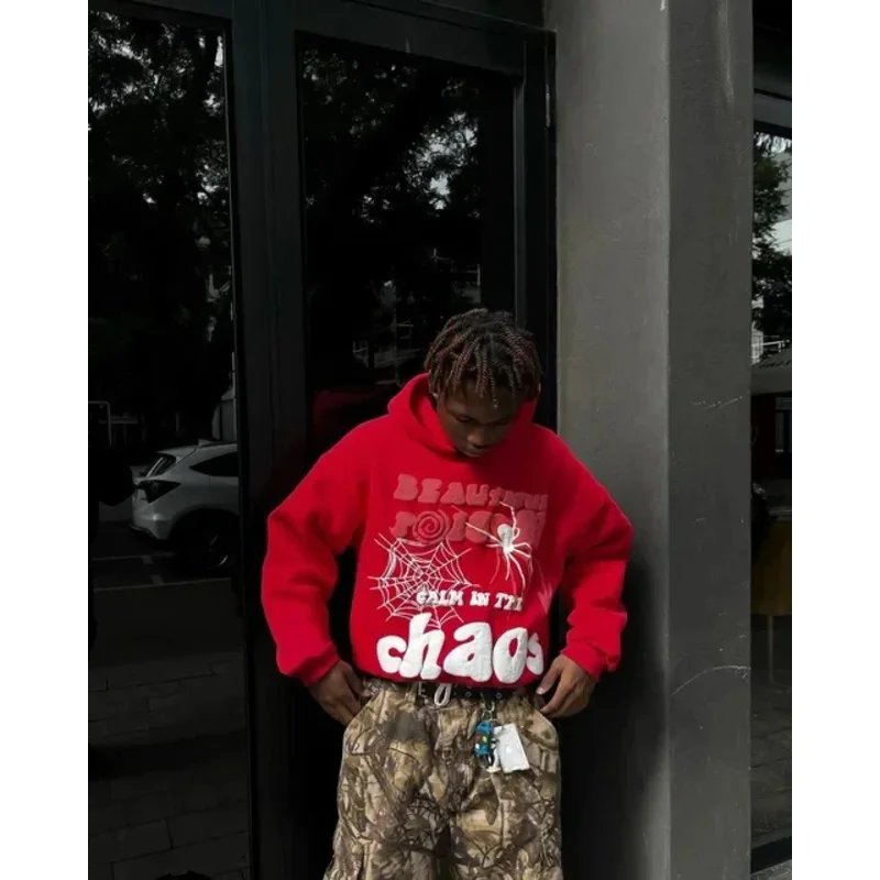 جديد 2025 سترة نسائية بغطاء للرأس هاراجوكو مطبوعة بحروف فضفاضة بنطلون هيب هوب بانك بأكمام طويلة جيب للرجال بنطلون رياضي Stre ★ ★ ★