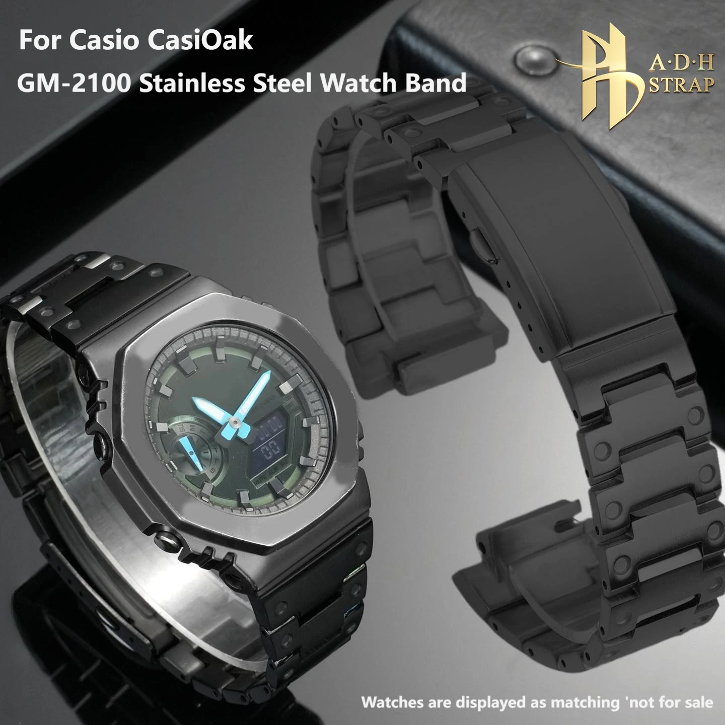 GA2100 GM2100 Mod Kit For Casio G-SHOCK GM-2100 GBM-2100 Bracelet Modified CasiOak GA-2100 2110 B2100 Metal Watch Band SteelCase