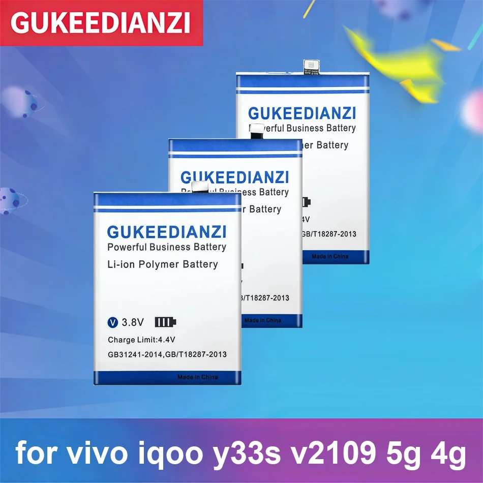 

Mobile Phone Battery Long-Lasting Performance B-S1 B-S2 B-T6 5500mAh For Vivo Iqoo y33s V2109 5G 4G