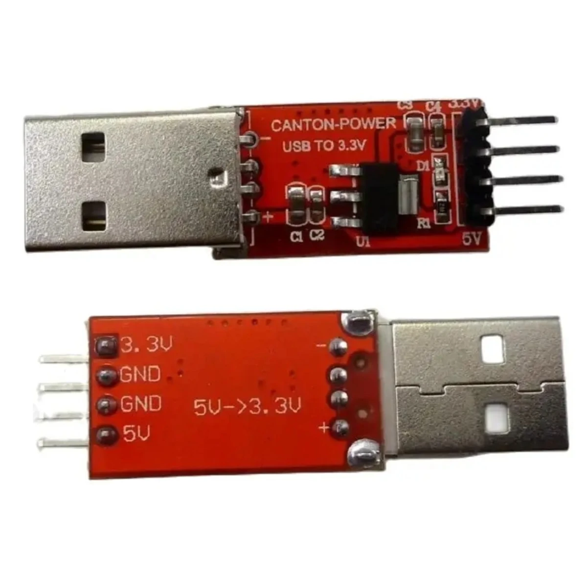 DC-DC 4.5-7V to 3.3V USB Interface Multifunction Voltage converter Step Down Buck Module  AMS1117-3.3V LDO Board