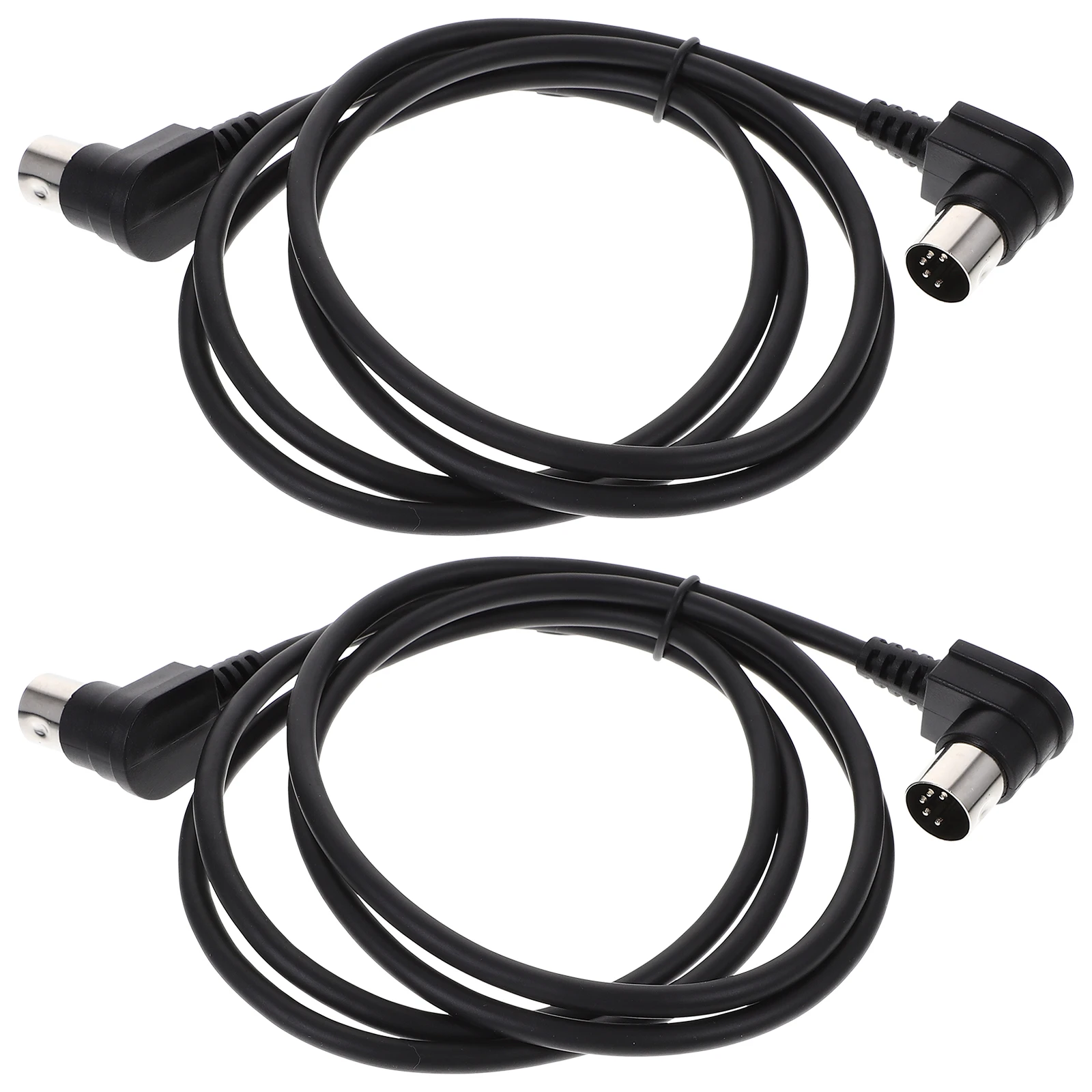 

2pcs 5-Pin Midi Cable Male To Male Dual Genders Connector Audio Instrument Extension Cord For Keyboard Piano Drum Synthesizer