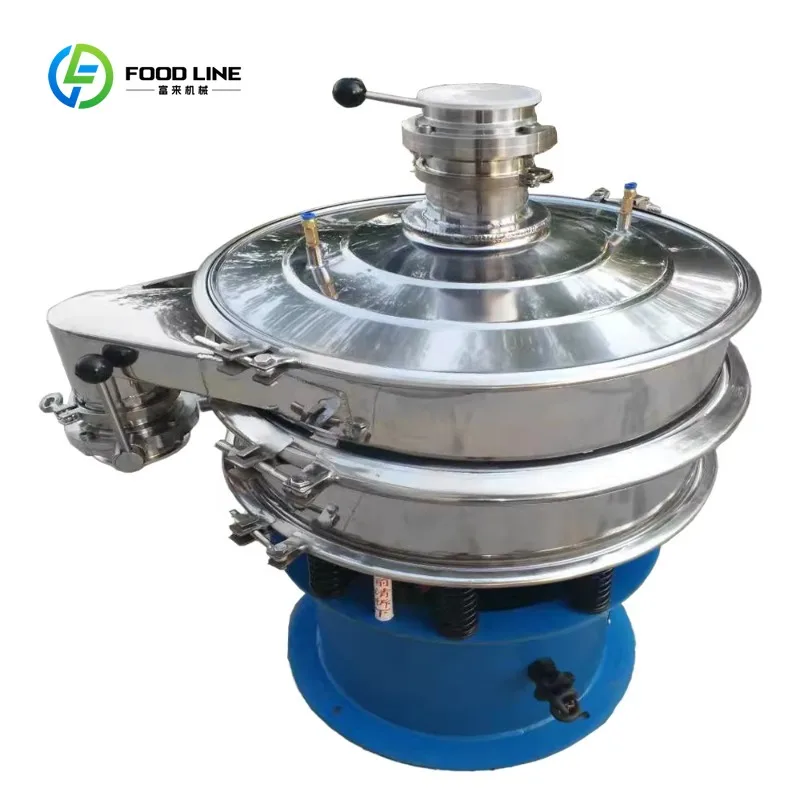 Customized Powder Sieving Rotary Vibration Screen Machine Vibrating Screen Separator