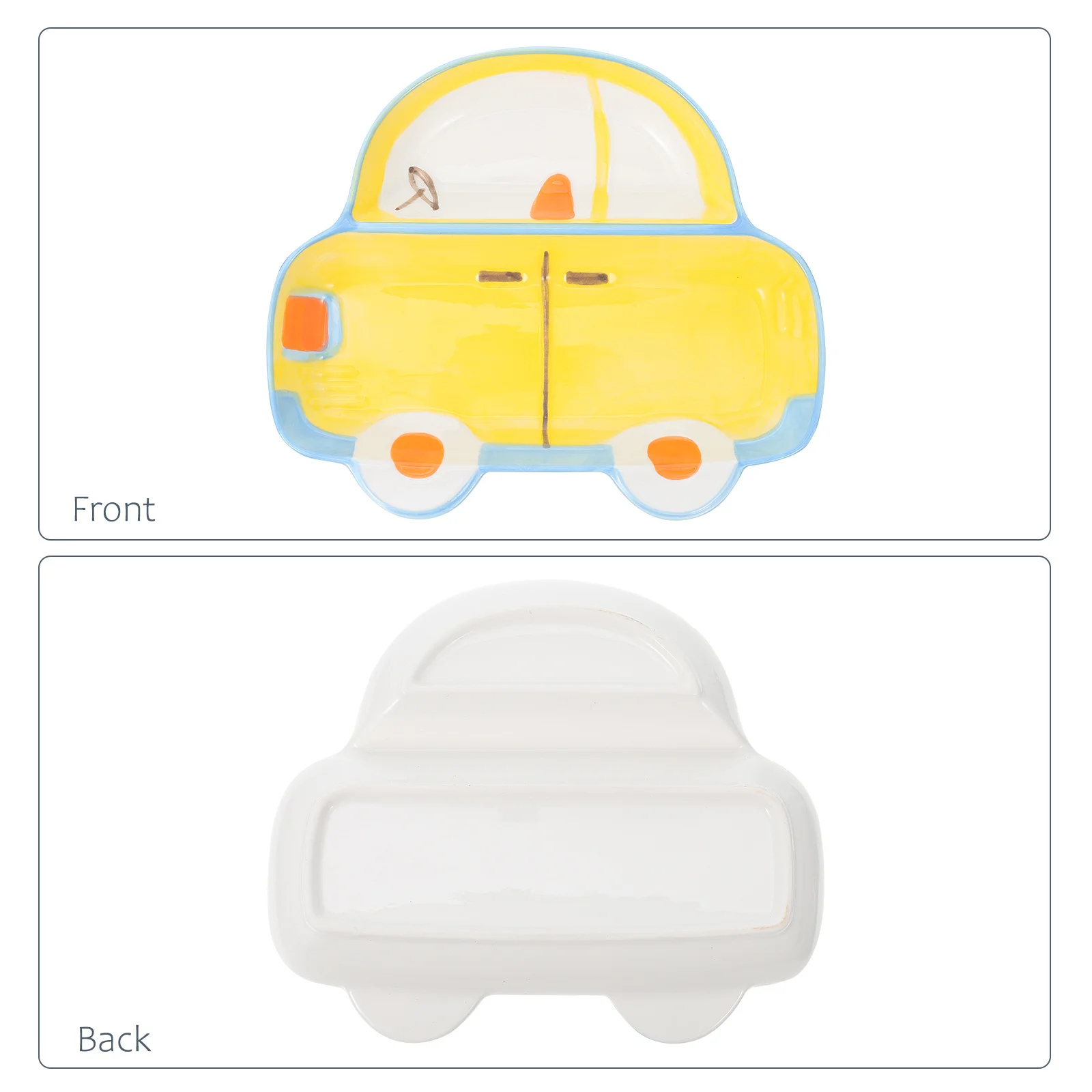 

1 шт., детская обеденная тарелка, керамическая разделенная модель автомобиля, блюдо для еды, детская сервировочная тарелка, безопасная практичная керамическая тарелка для еды