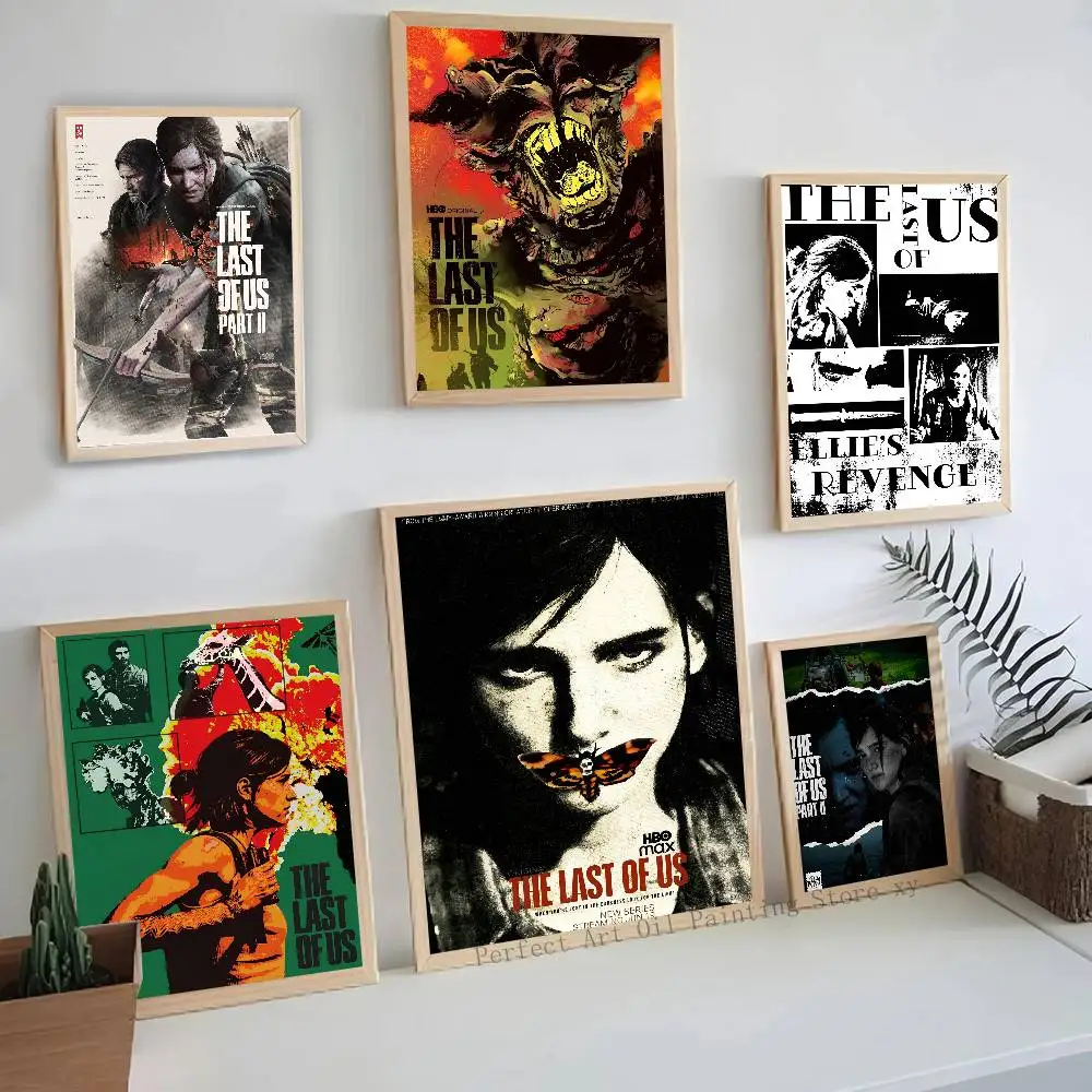 ملصق لعبة فيلم The Last Of Us مطبوع عليه ورق غرفة المعيشة وغرفة النوم ومدخل البار والمطعم