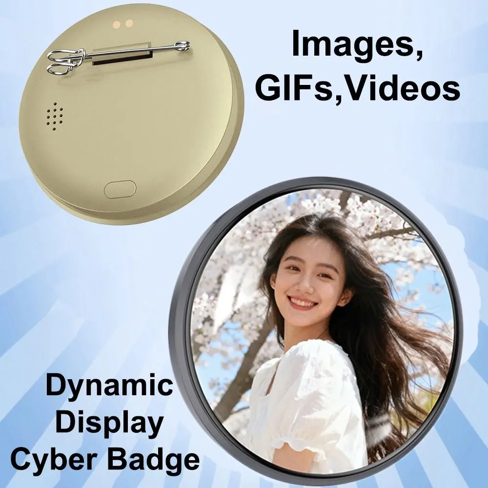 

Умный электронный бейдж с Bluetooth и управлением через приложение, 7 цветов LED-подсветки, изменяющиеся изображения в двух измерениях