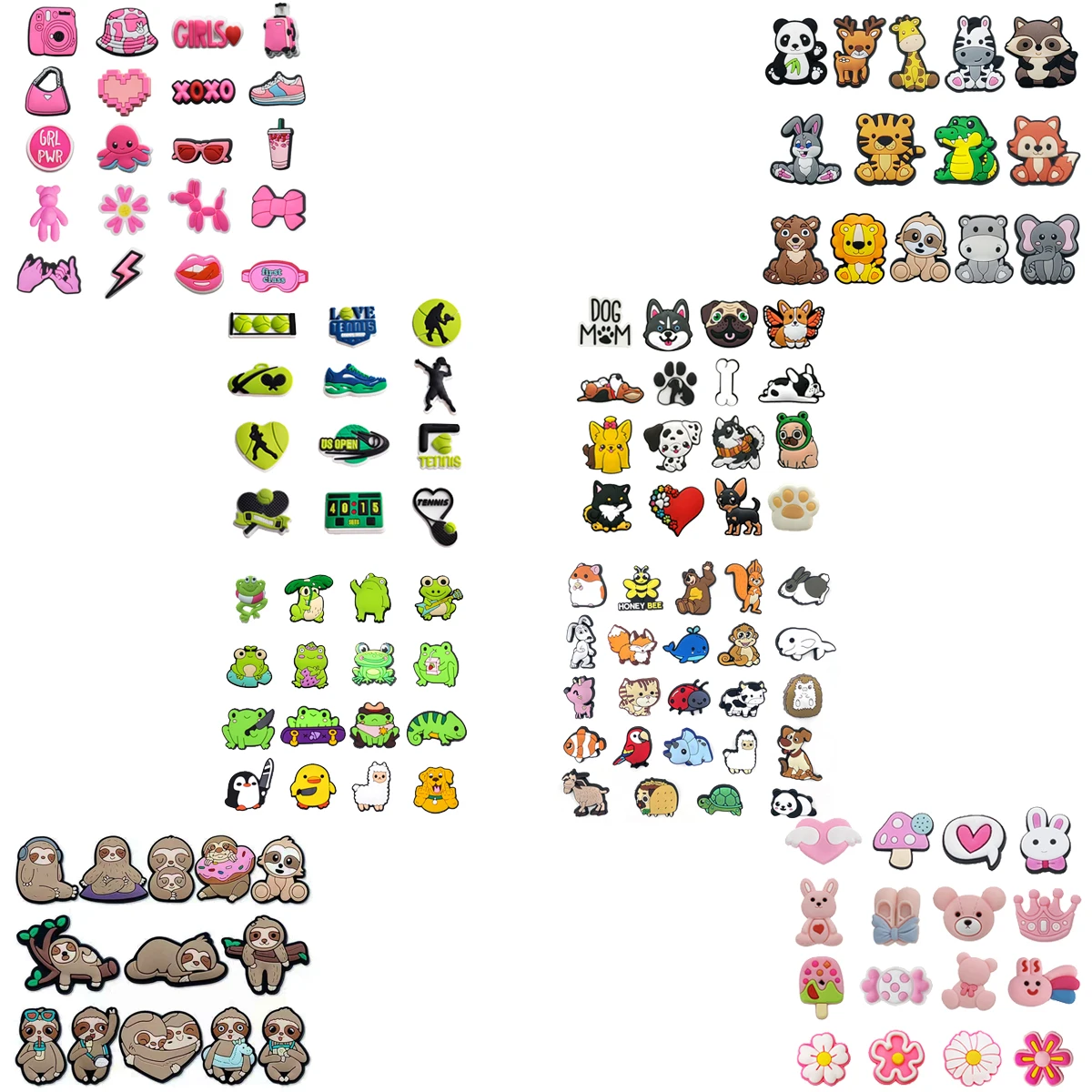 

Hot Set Cartoon Shoe Charms Pack for Crocs Accessories Pin Clogs Bubble Sandals Decoration Birthday Party Gifts