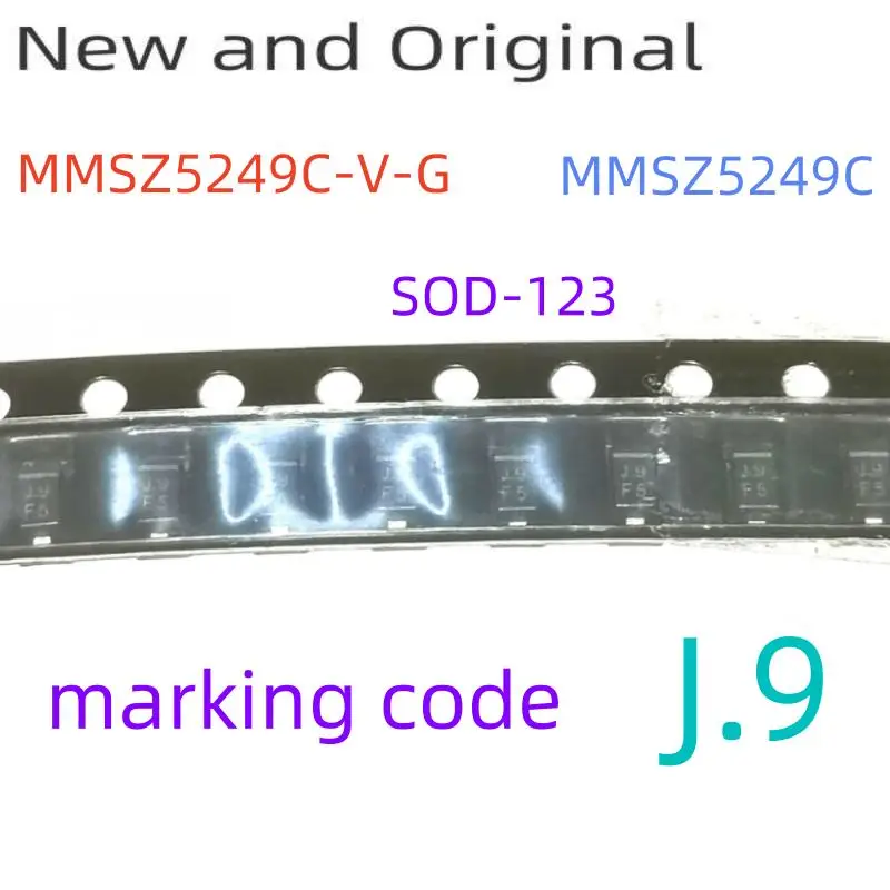 Mmsz5249C-V-G Mmsz5249C Zener Diode Single 19V 2% 23Ohm 500Mw 2-Pin Sod-123 Marking Code J.9