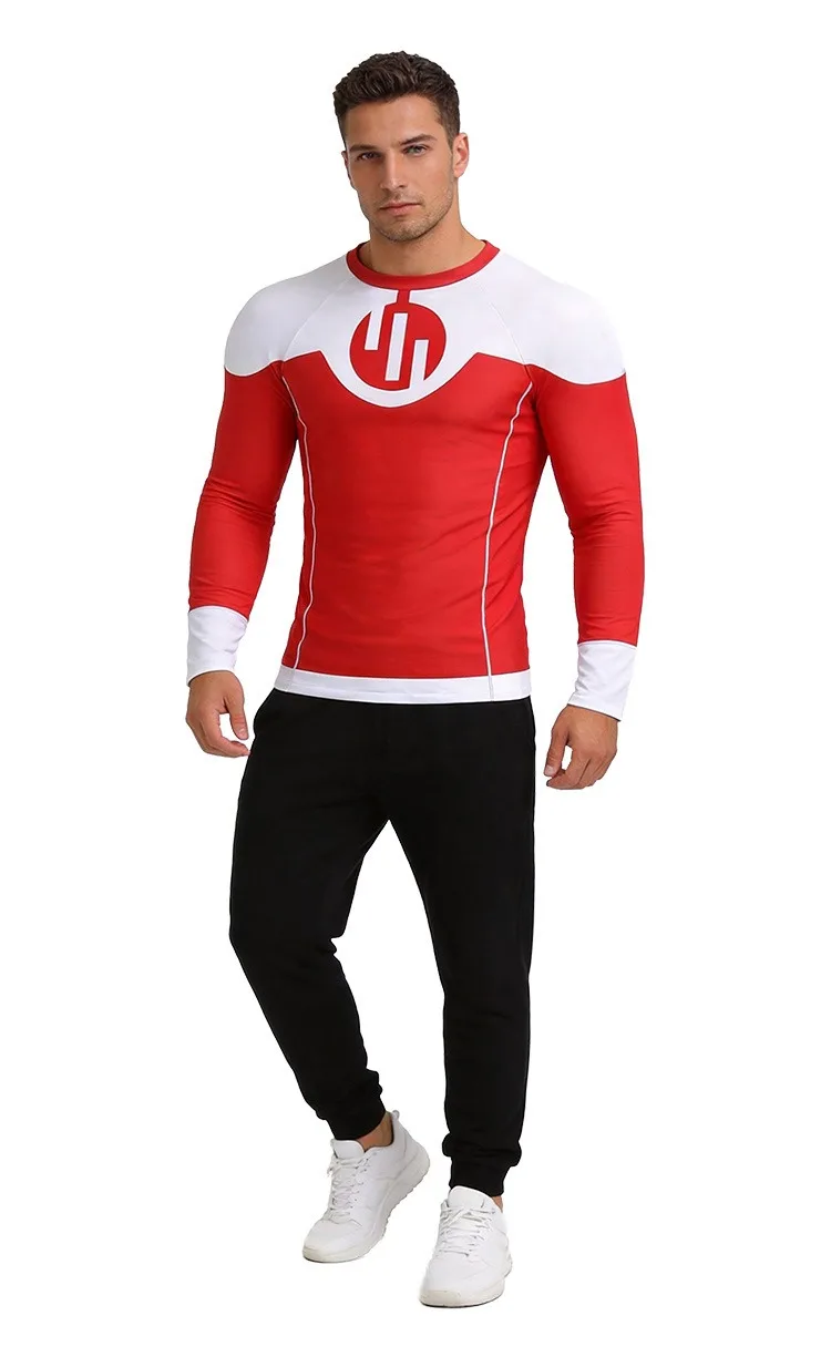 Viltrumite Kompressionsshirt Invincible Cosplay Rash Guard Tauch-T-Shirt BJJ Boxen MMA Bademode Herren Rashguards Gym Top Kleidung – Detail 8