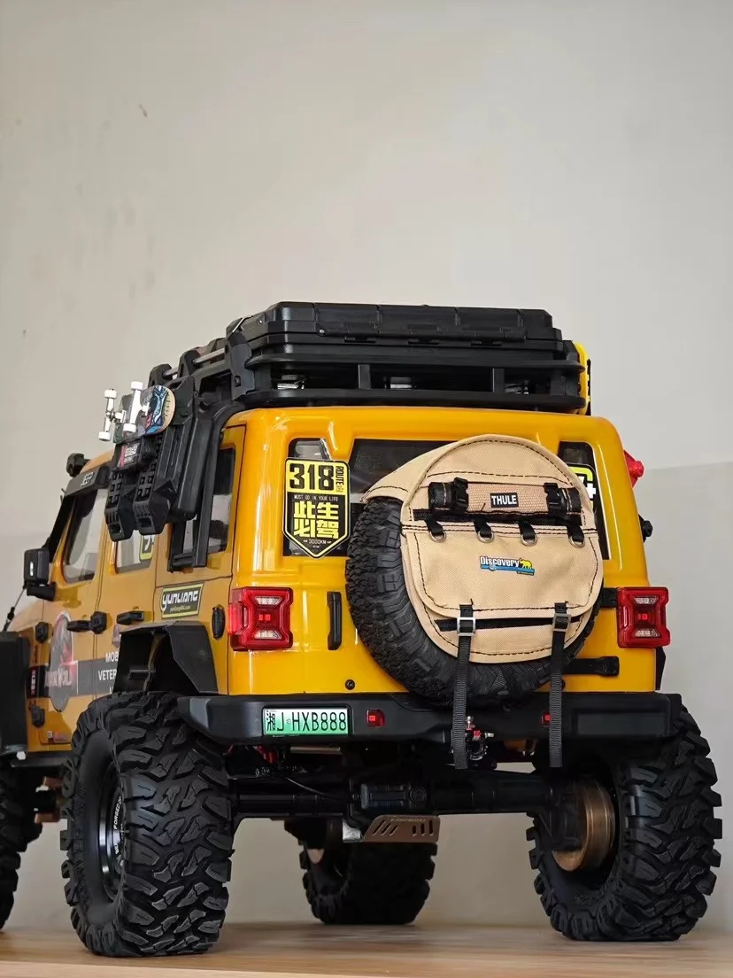 1/10 RC Simulatie Reservewiel Rugzak voor 4.52 "-4.2" Reservebanden TRX-4 CC01 Axiale SCX10 D90 KM4 KM2 Redcat HSP 1/10 RC Crawler