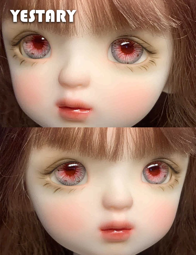 YESTARY BJD New Doll Accessories Eyes Plaster Eyeball For Toys Eyes 12/14/16/18MM DIY Handmade Drip Glue Eyes Chip For Girl Gift