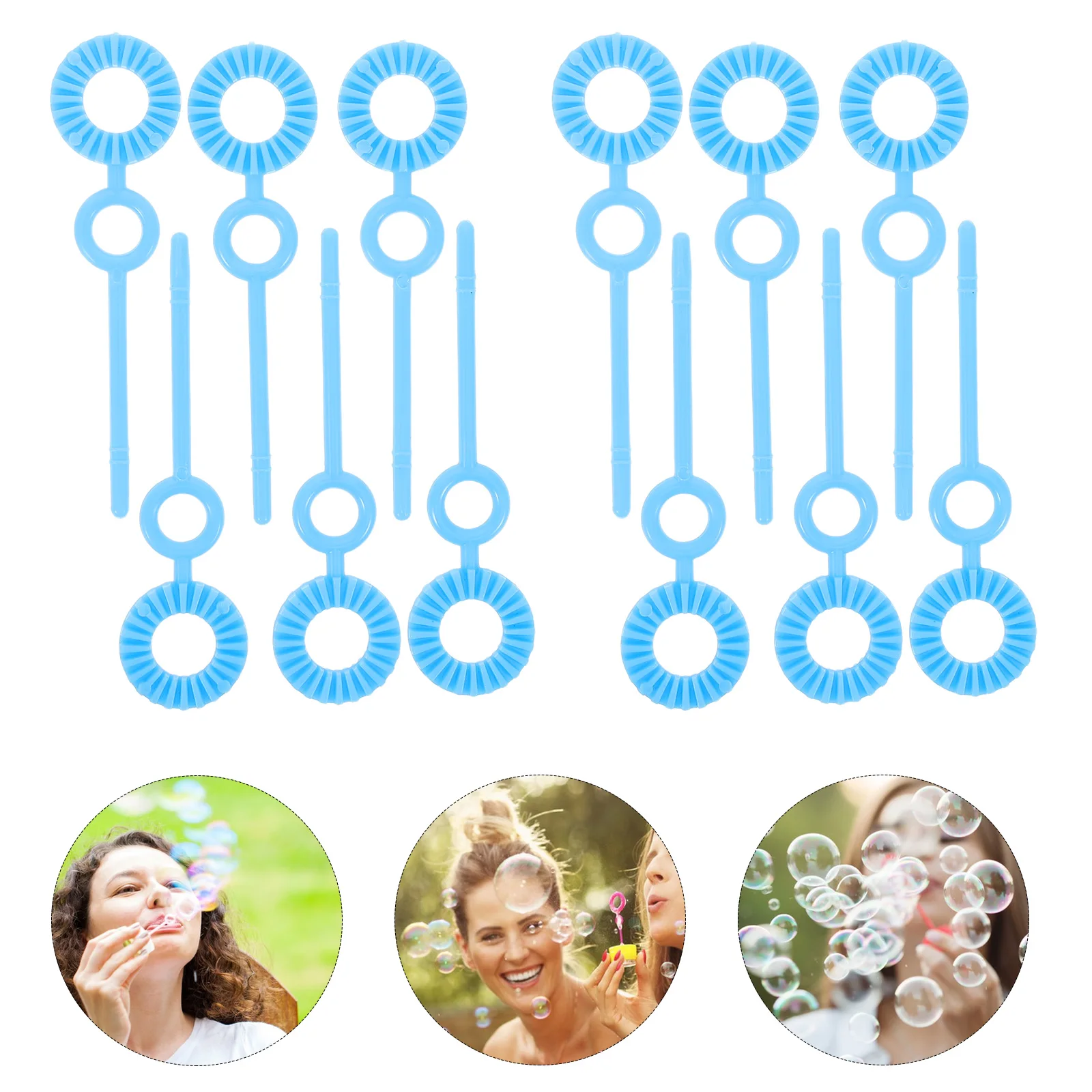 120pcs Bubble Wands Easy Grip Bubble Lightweight Portable Blower For Outdoor Play Party Favors Family Fun