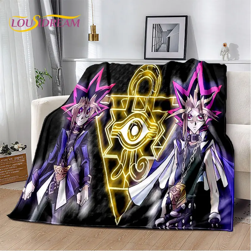 Yu-Gi-Oh monstro anime cobertor de pelúcia macio, flanela, cobertor para sala de estar, quarto, cama, sofá, piquenique, 3D