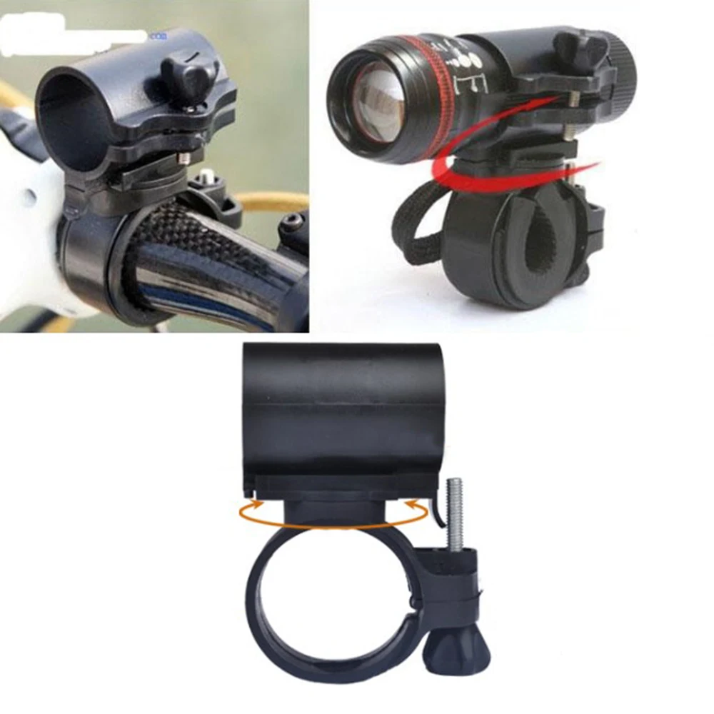 Torch Clamp Lamp Clip Mount Clip Bicycle Flashlight Mount Flashlight Holder degrees Accessories LED Head Light