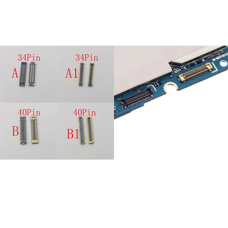 1-10Pcs Usb Charger Lcd Display FPC Connector Plug For Samsung Galaxy M30S M307 M21 M215 M31 M315 M30 M305F M21S M217 34 40 Pin