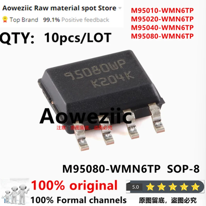 100% New Imported Original M95010-WMN6TP 95010WP M95020-WMN6TP 95020WP M95040-WMN6TP 95040WP M95080-WMN6TP 95080WP Memory Chip