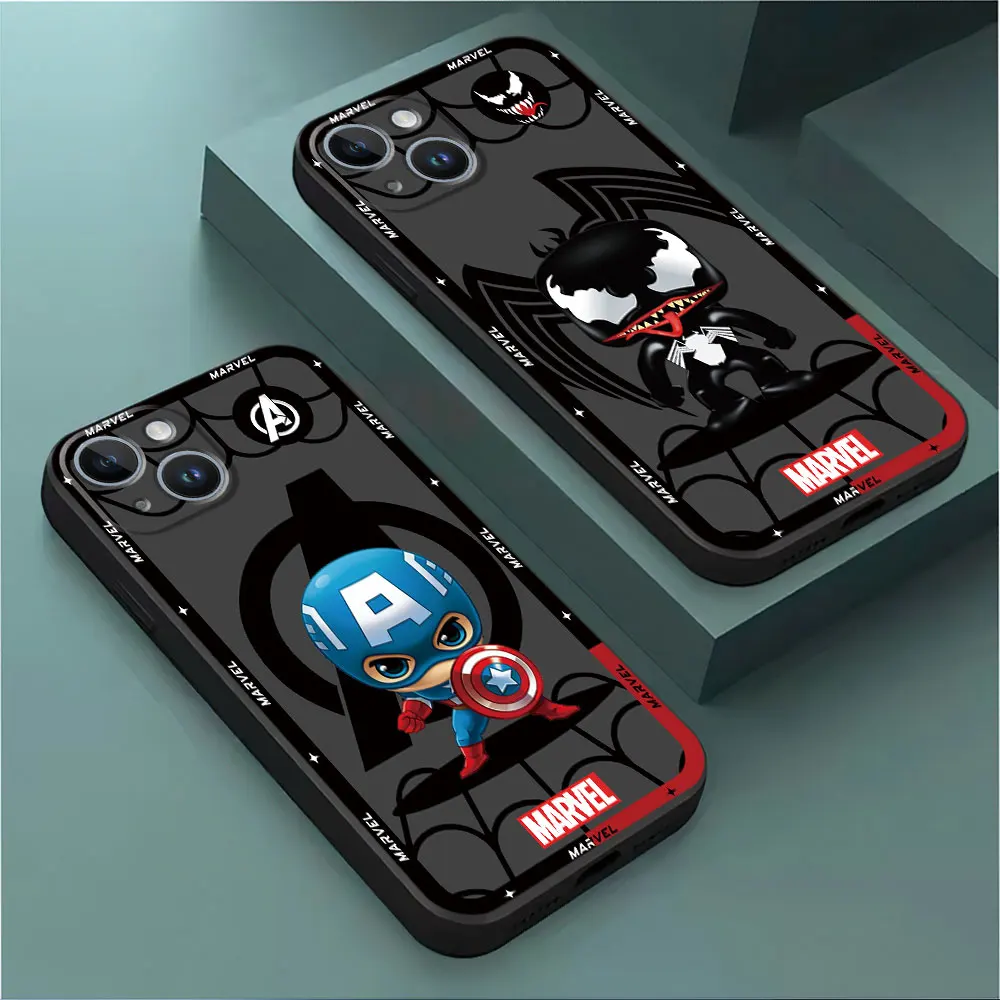 Marvel Spider Man etui na telefon Apple iPhone XS X 15 Pro Max 8 Plus 13 Pro 11 SE 14 XR 12 Mini 14 silikonowa osłona zderzaka